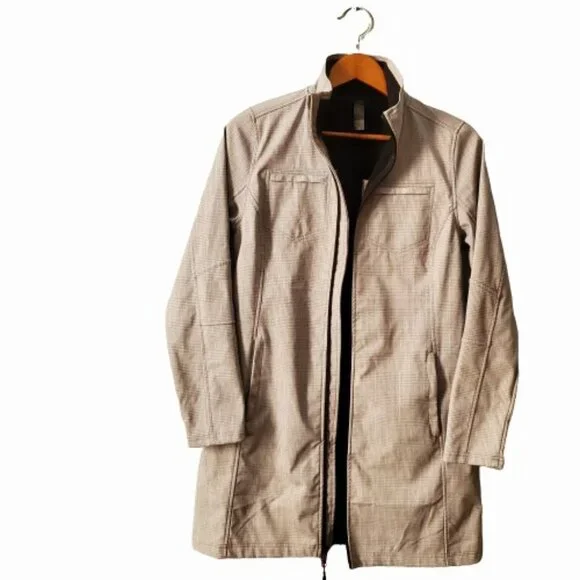 Mondetta Women's Full Zip Front Fleece Lined Plaid Coat Bonded Jacket Sz Medium - Picture 6 of 16